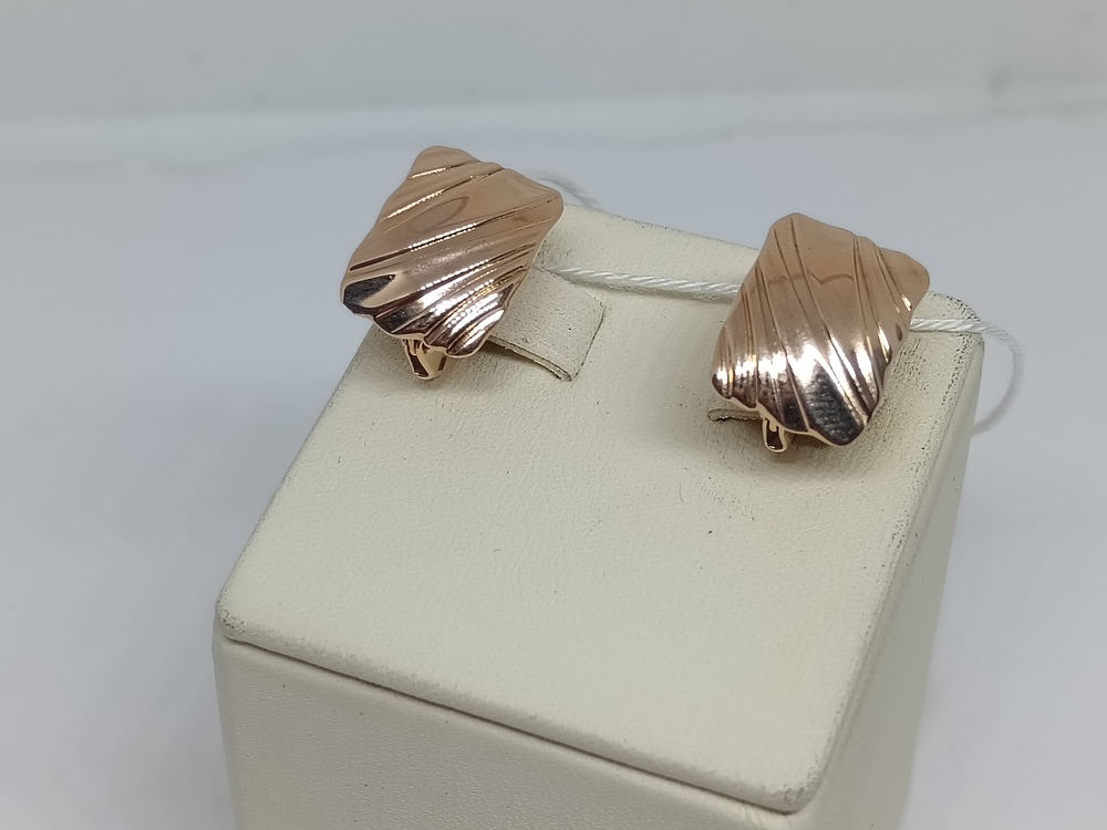 СБКМ585 СЕРЬГИ БЕЗ КАМНЯ (Au 585)