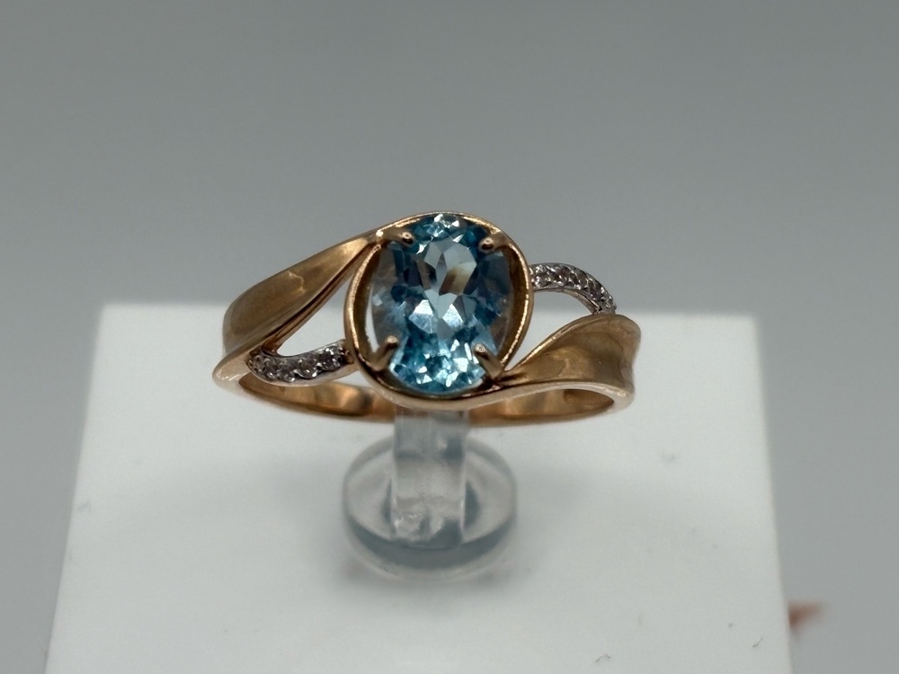 КОЛКМИ585 КОЛЬЦО С КАМНЯМИ (Au 585)