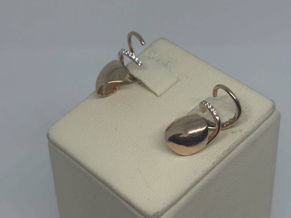 СКМИ585 СЕРЬГИ С КАМНЯМИ (Au 585)