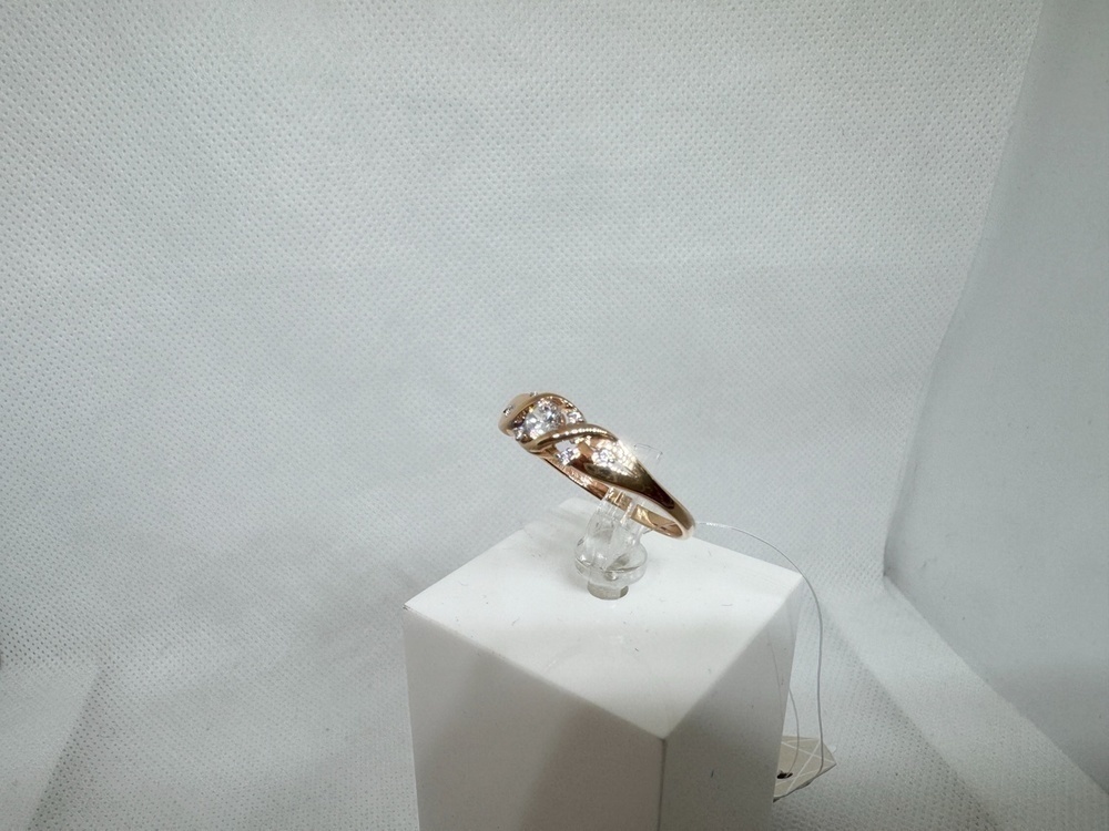 КОЛЬЦО С КАМНЯМИ (Au 585)