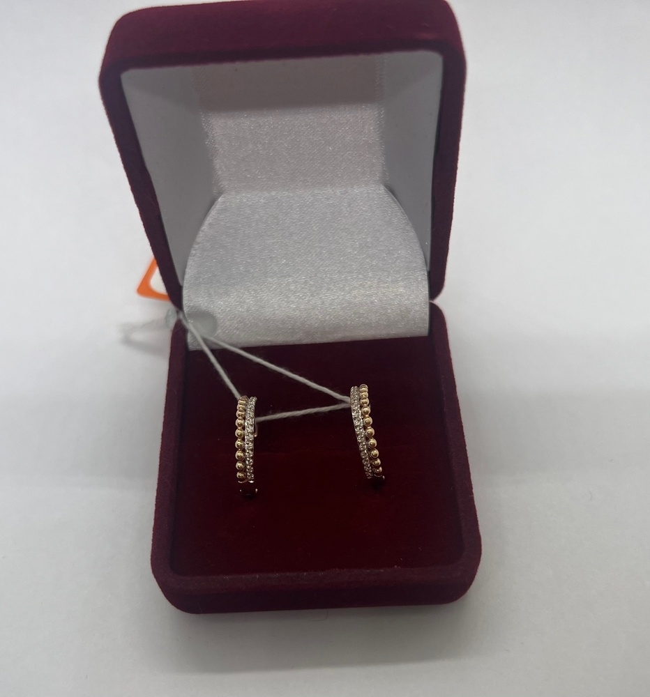 СКМИ585 СЕРЬГИ С КАМНЯМИ (Au 585)