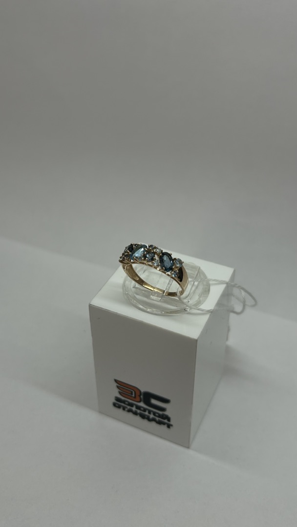КОЛКМИ585 КОЛЬЦО С КАМНЯМИ (Au 585)