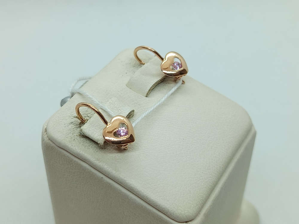 СЕРЬГИ С КАМНЕМ (Au 585)