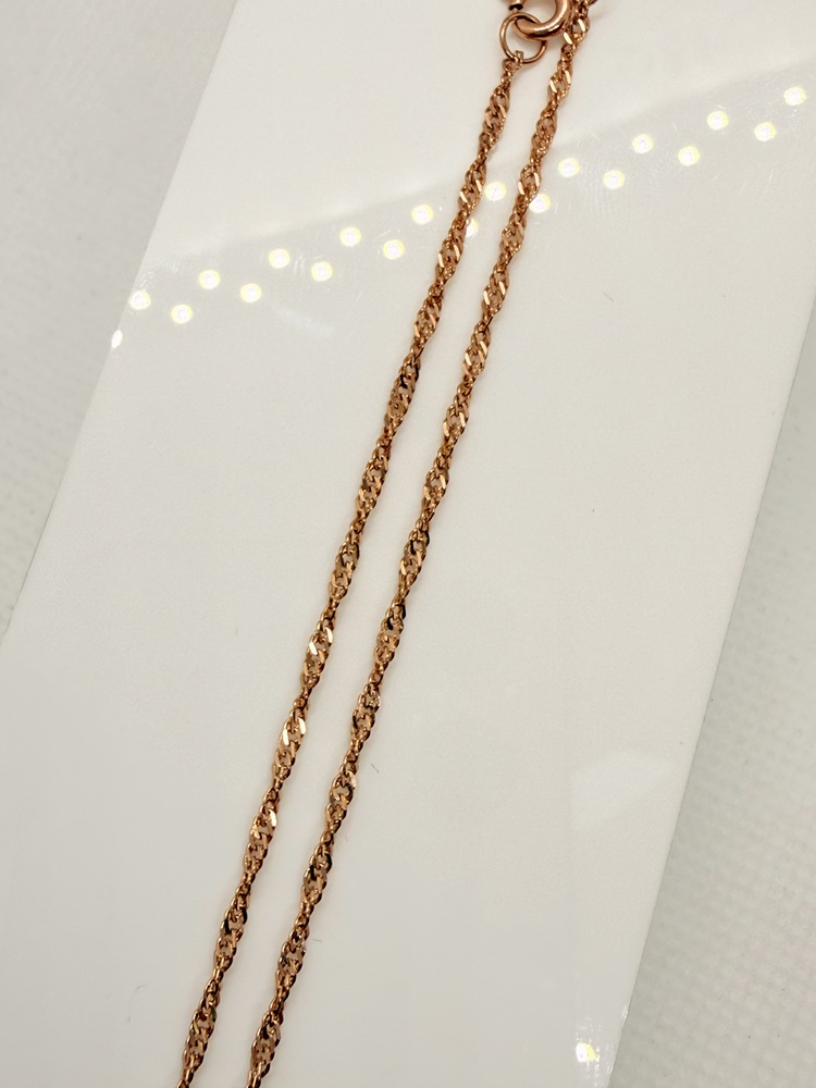 ЦЕПЬ ПУСТОТЕЛАЯ Сингапур (Au 585)