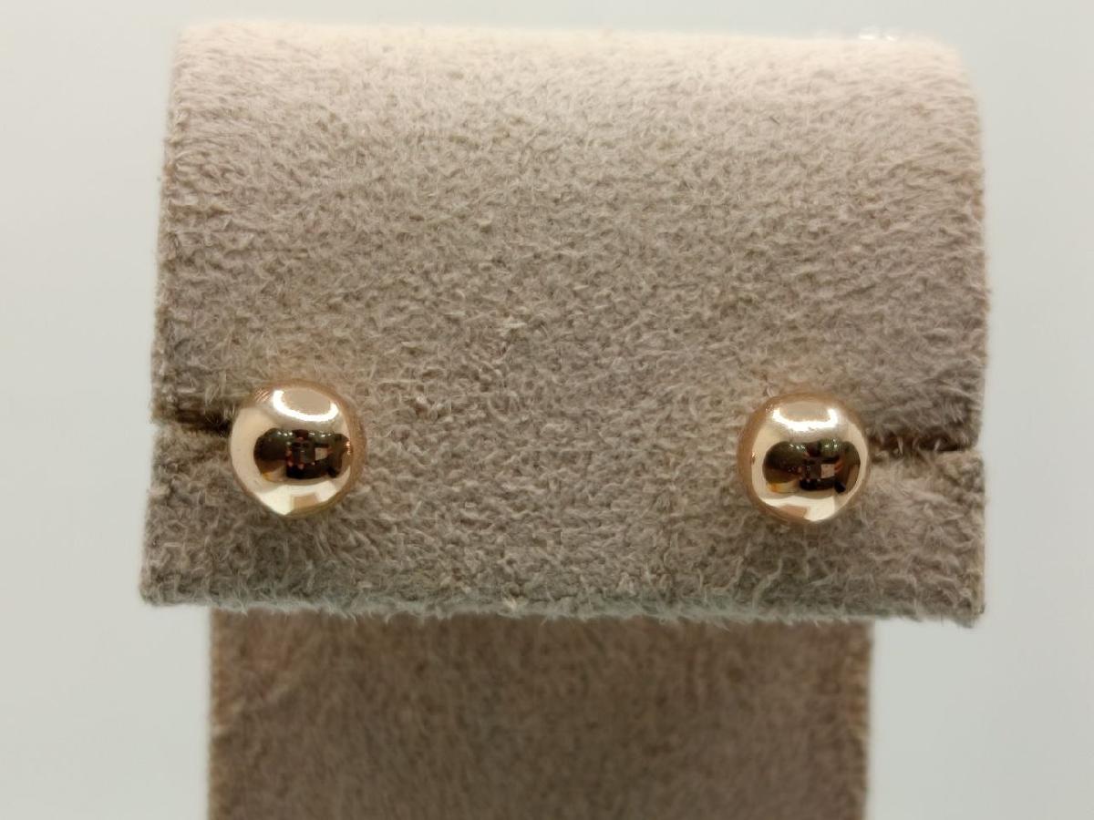 СЕРЬГИ ПУСЕТЫ без камня (Au 585)