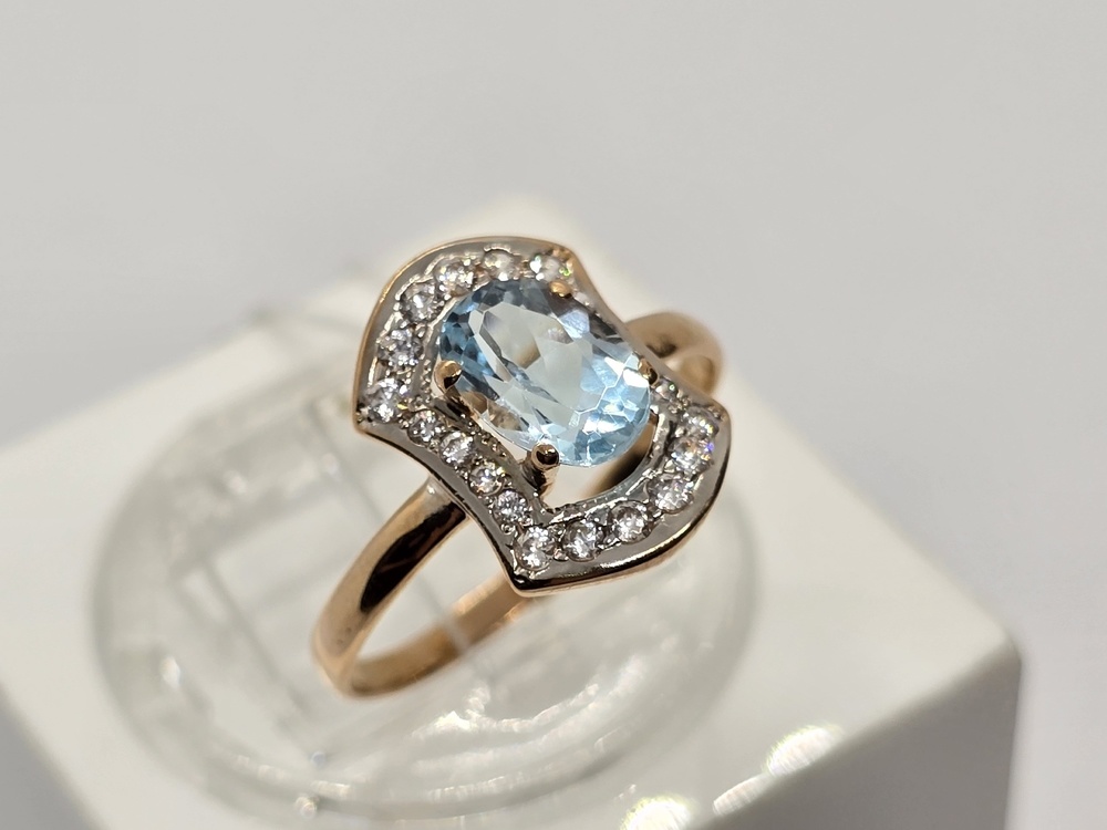КОЛКМИ585 КОЛЬЦО С КАМНЯМИ (Au 585)