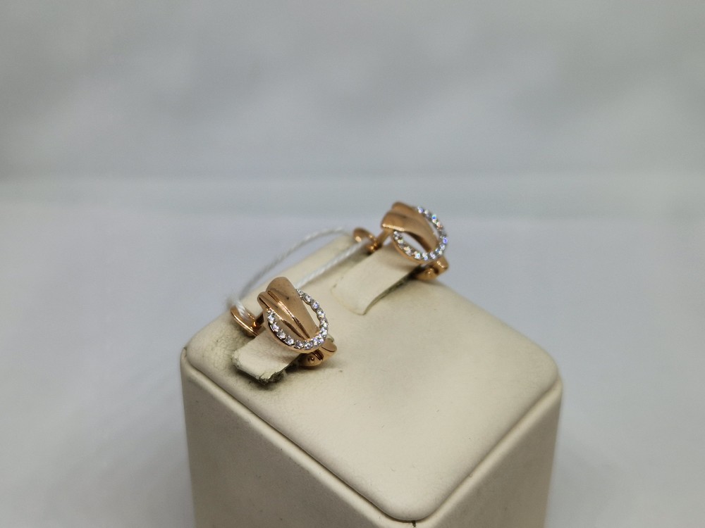 СКМИ585 СЕРЬГИ С КАМНЯМИ (Au 585)