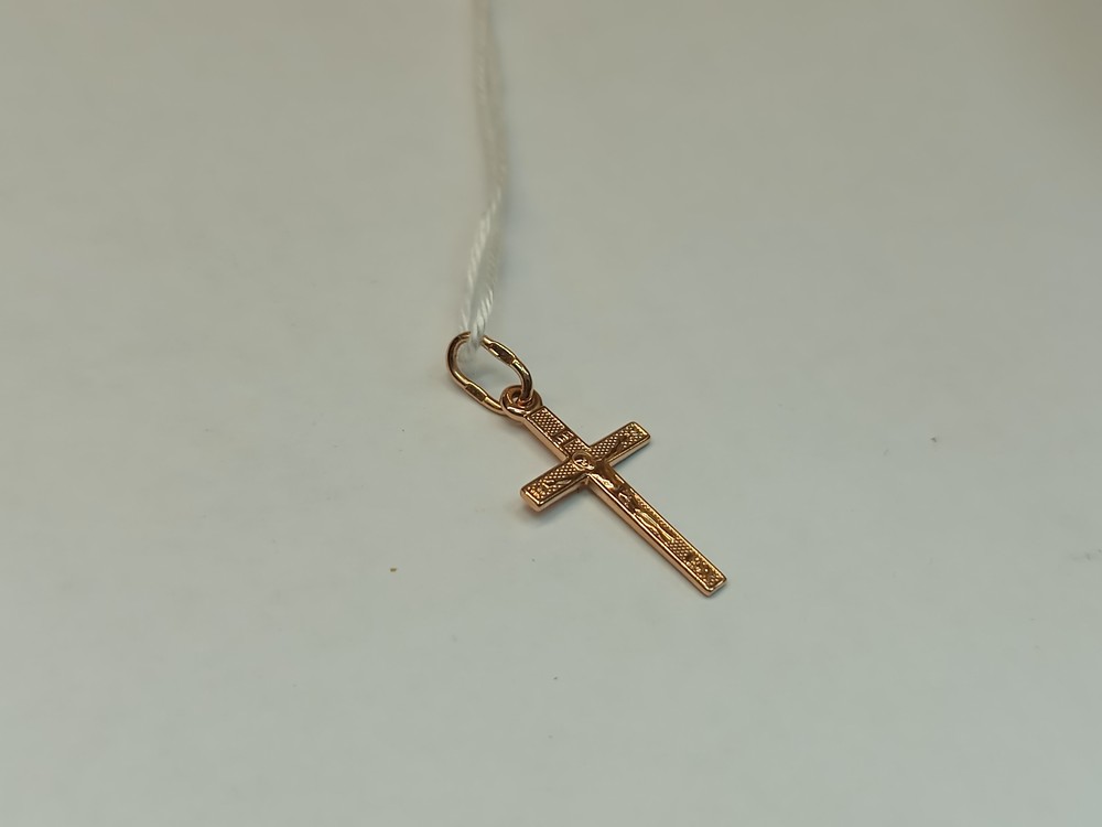ПОДКБК585 ПОДВЕСКА КРЕСТ БЕЗ КАМНЯ (Au 585)