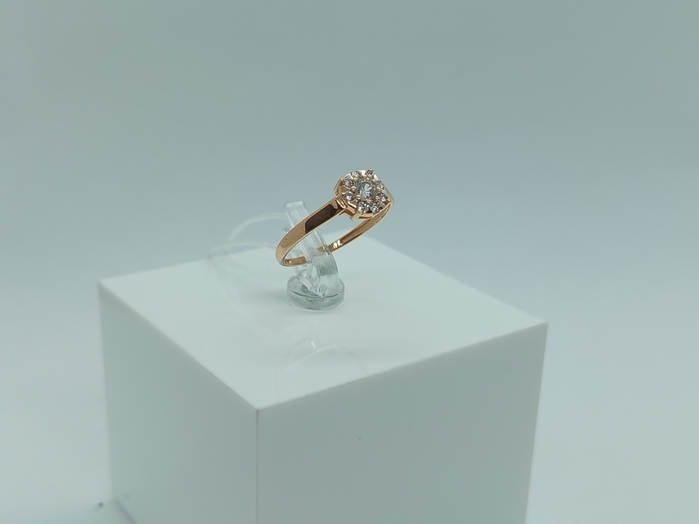 КОЛЬЦО С КАМНЯМИ (Au 585)