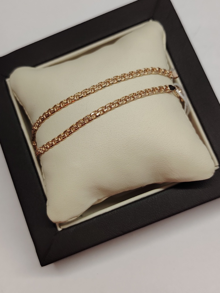 БЛБ585 БРАСЛЕТ ПОЛНОВЕСНЫЙ Бисмарк (Au 585)