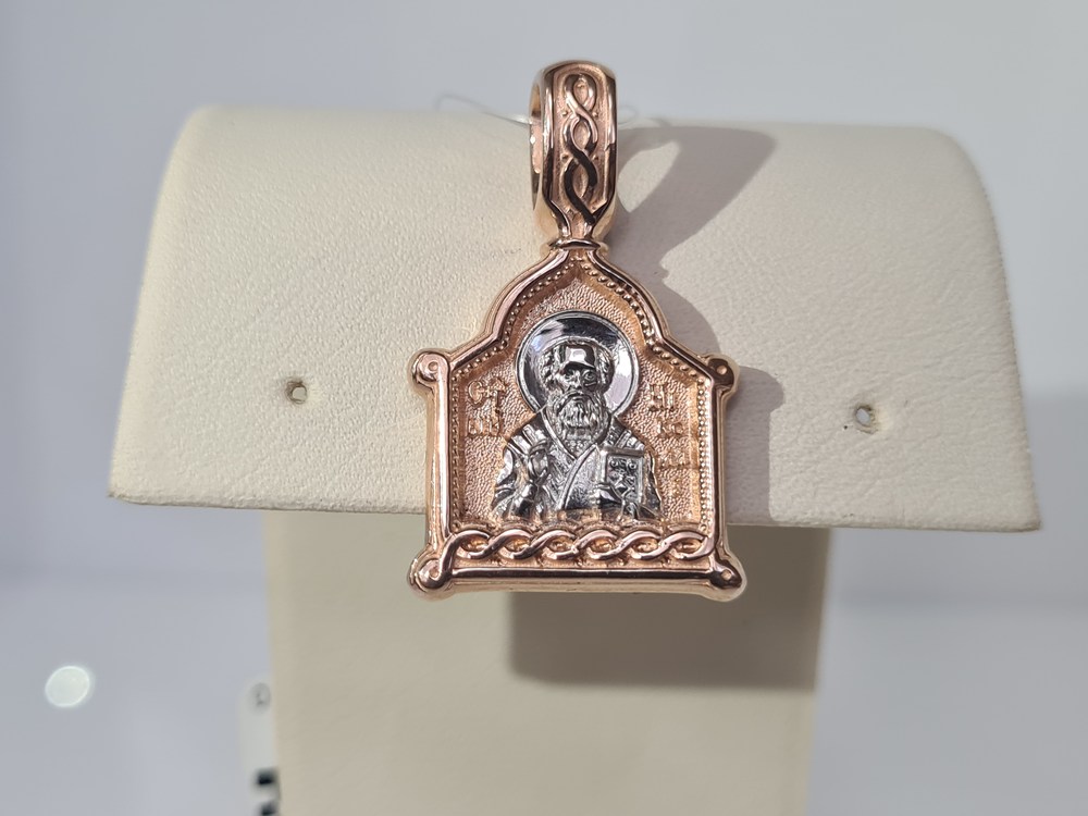 140190 ПОДВЕСКА ИКОНА без камня (Au 585)