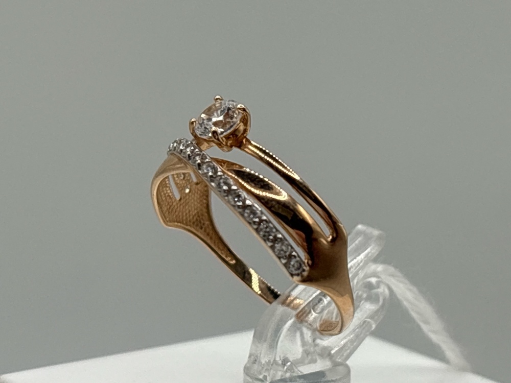 КОЛКМИ585 КОЛЬЦО С КАМНЯМИ (Au 585)