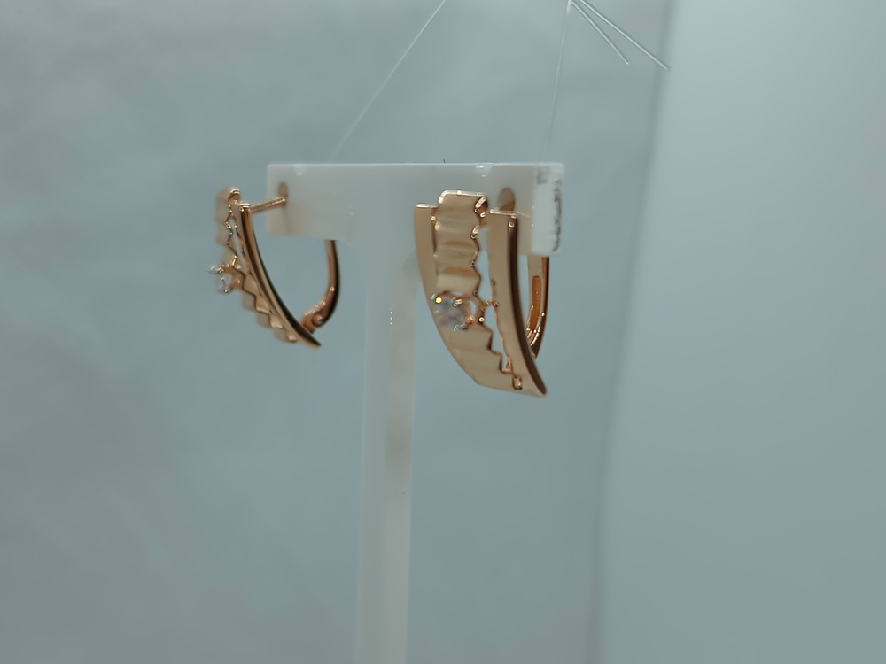 СЕРЬГИ С КАМНЕМ (Au 585)