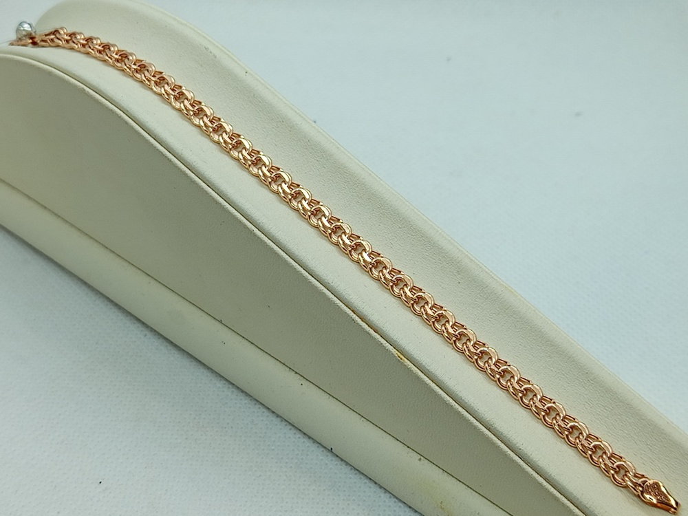 БРАСЛЕТ ПУСТОТЕЛЫЙ Бисмарк (Au 585)