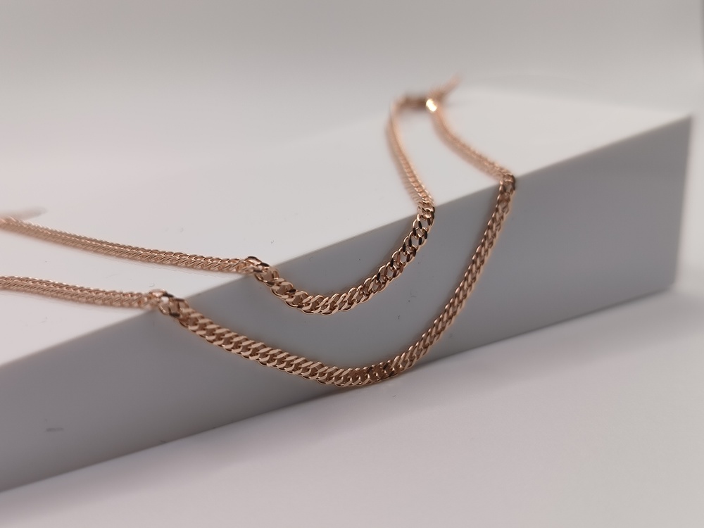 ЦЕПЬ ПОЛНОВЕСНАЯ Ромб двойной (Au 585)