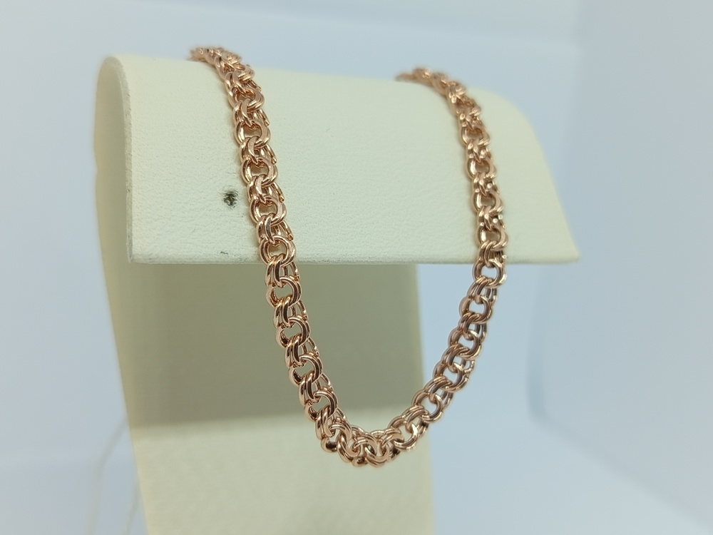 БЛБ585 БРАСЛЕТ ПОЛНОВЕСНЫЙ Бисмарк (Au 585)