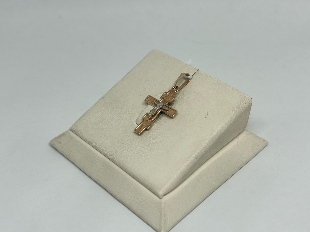 ПОДВЕСКА КРЕСТ БЕЗ КАМНЯ (Au 585)