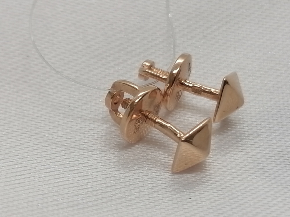 СЕРЬГИ ПУСЕТЫ без камня (Au 585)