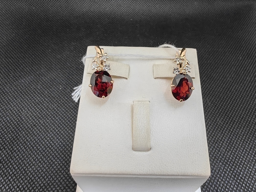 СЕРЬГИ С КАМНЕМ (Au 585)