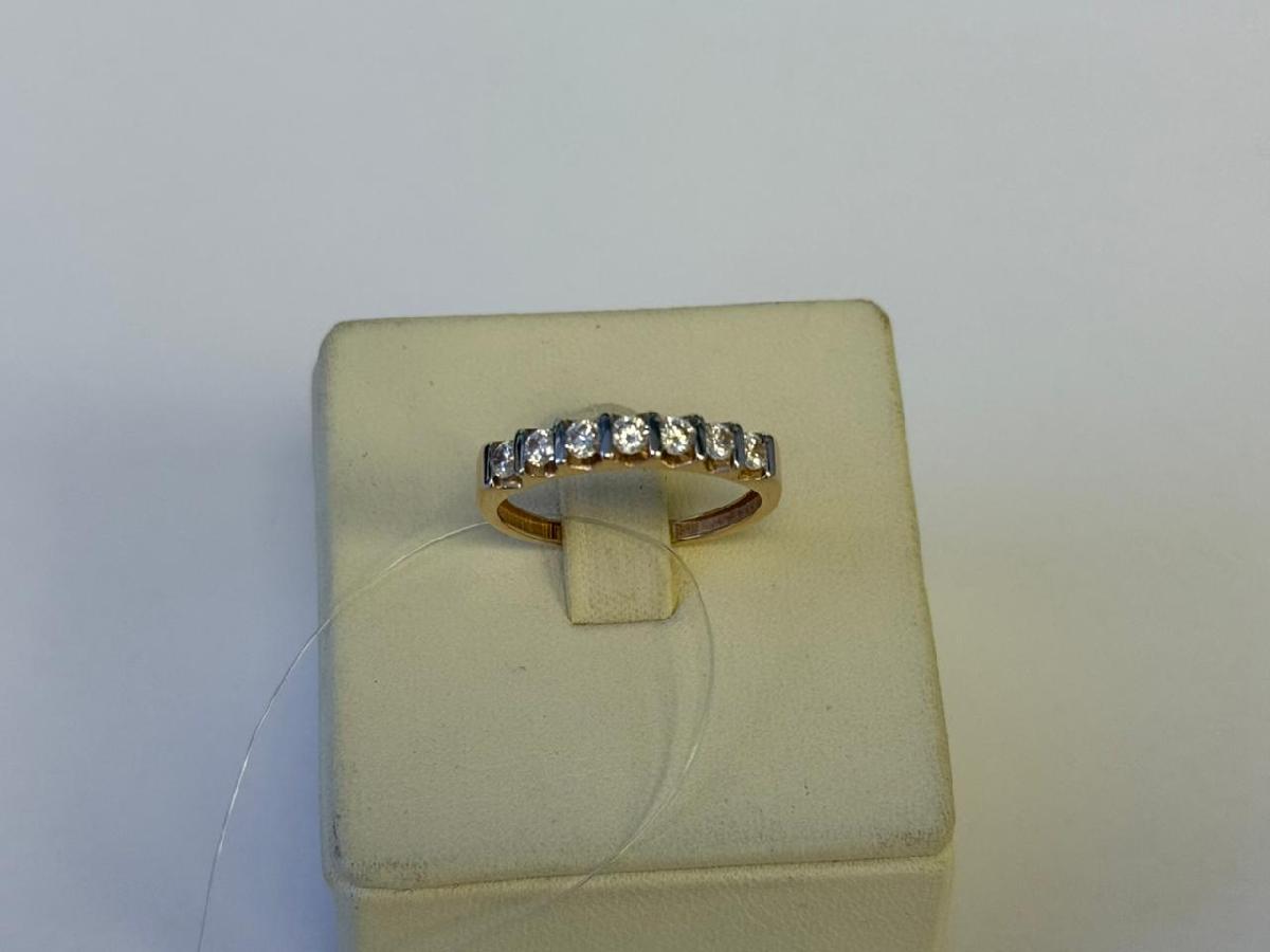 К13212137 КОЛЬЦО С КАМНЯМИ (Au 585)