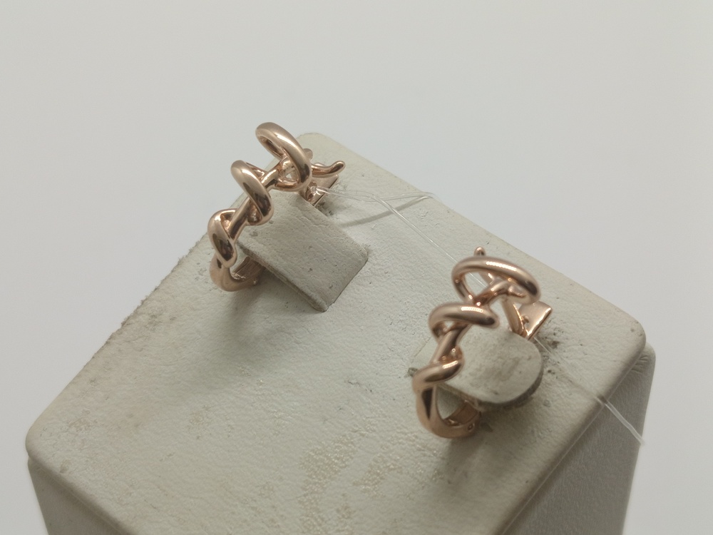 СЕРЬГИ БЕЗ КАМНЯ (Au 585)