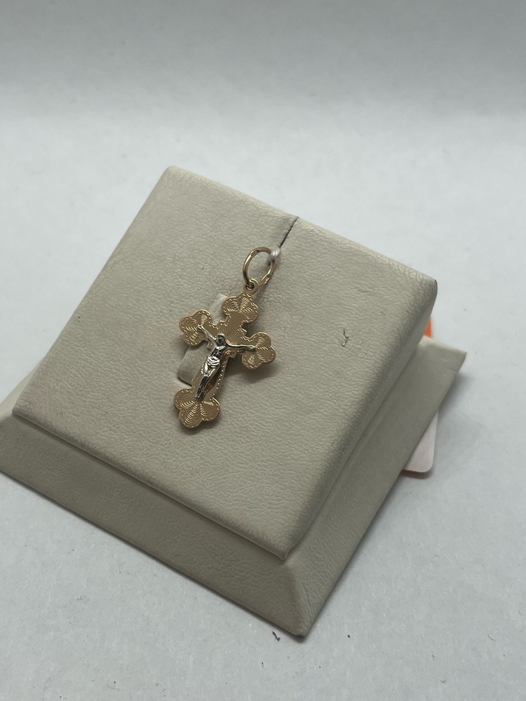 ПОДКБК585 ПОДВЕСКА КРЕСТ БЕЗ КАМНЯ (Au 585)