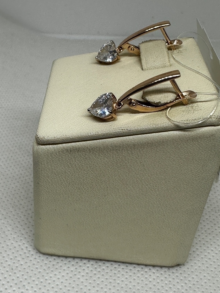 СЕРЬГИ С КАМНЕМ (Au 585)