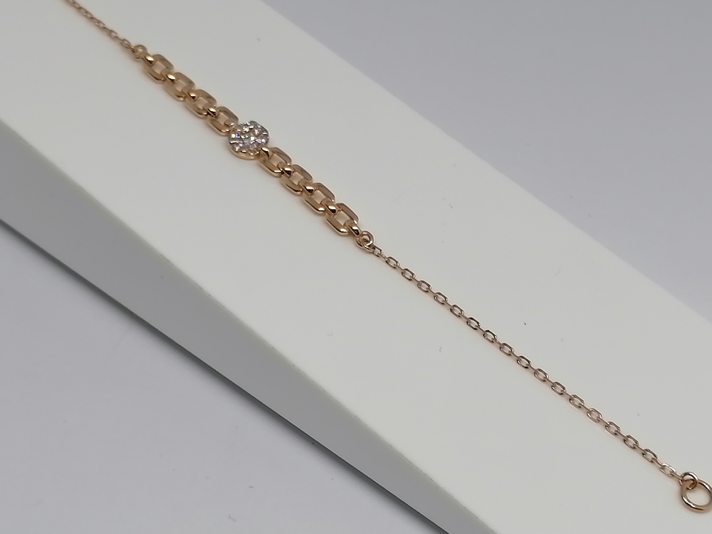 БРАСЛЕТ С КАМНЯМИ (Au 585)