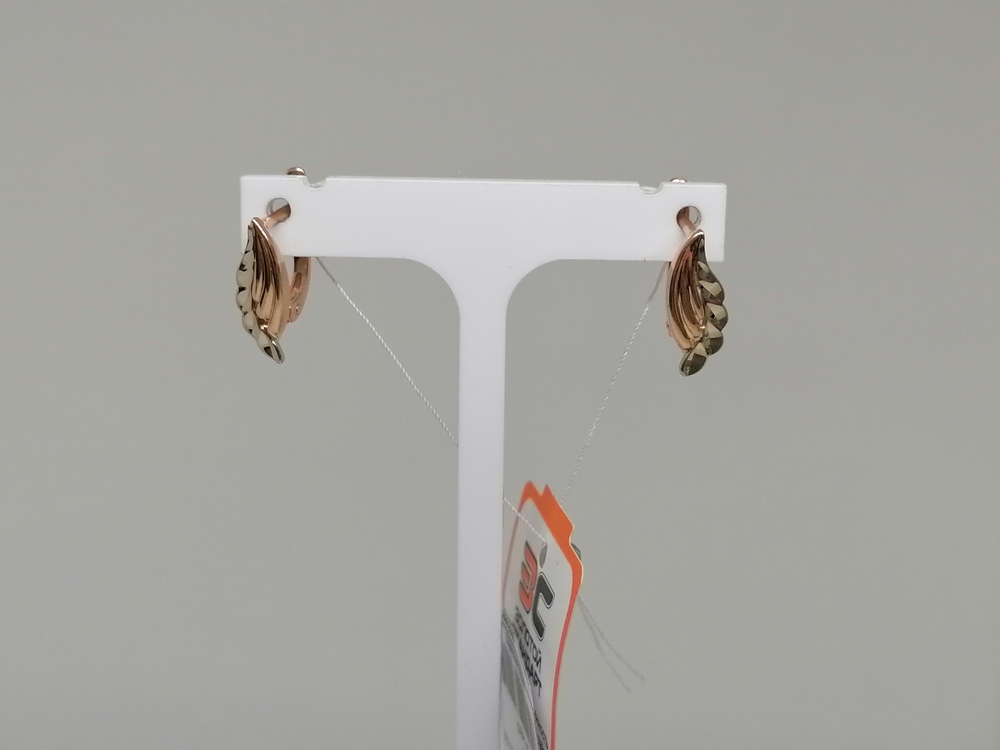 СБКМ585 СЕРЬГИ БЕЗ КАМНЯ (Au 585)