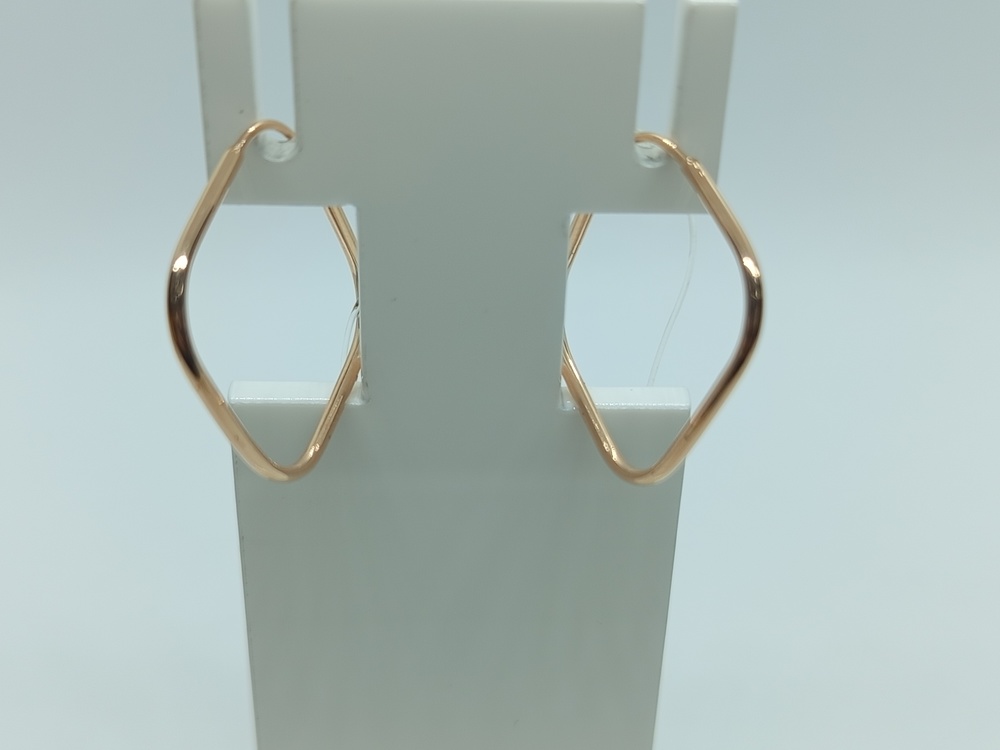 00-62-0093-00 СЕРЬГИ БЕЗ КАМНЯ (Au 585)