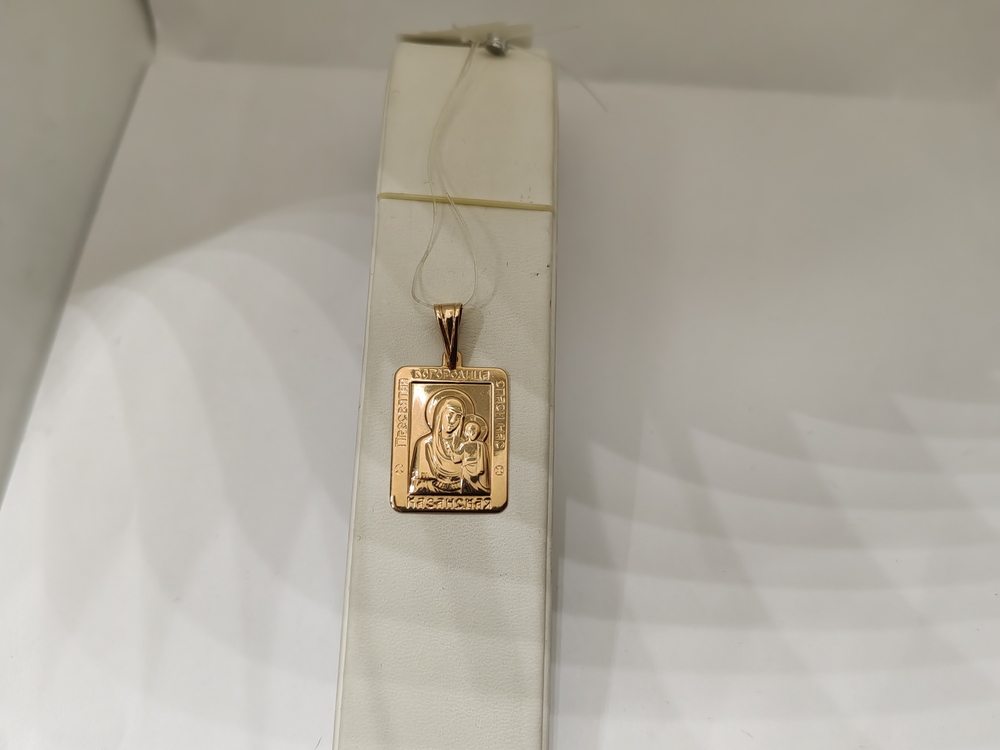 932 ПОДВЕСКА ИКОНА без камня (Au 585)