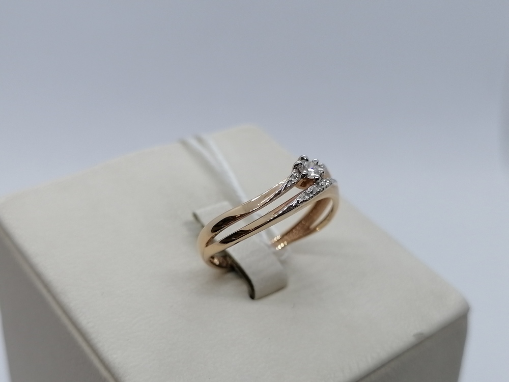 КОЛЬЦО БРИЛЛИАНТ Au 585