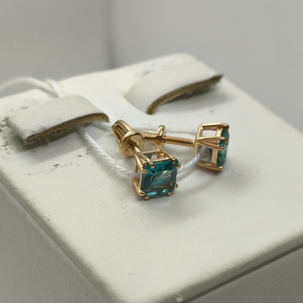 СПУС585 СЕРЬГИ ПУСЕТЫ (Au 585)