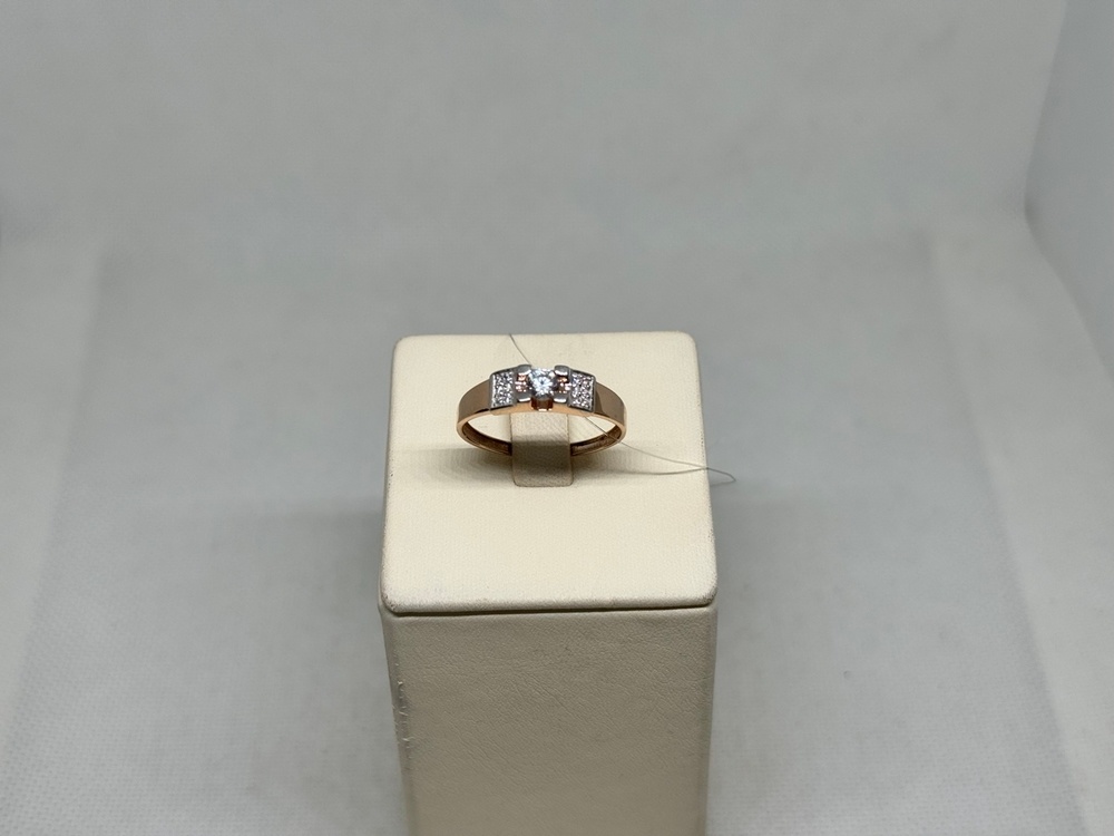 КОЛЬЦО С КАМНЯМИ (Au 585)