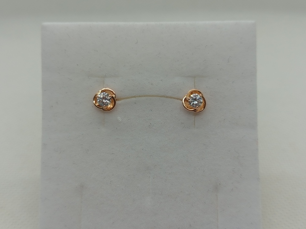 СПУС585 СЕРЬГИ ПУСЕТЫ (Au 585)