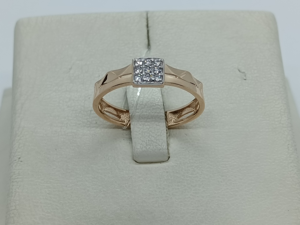 КОЛЬЦО С КАМНЯМИ (Au 585)