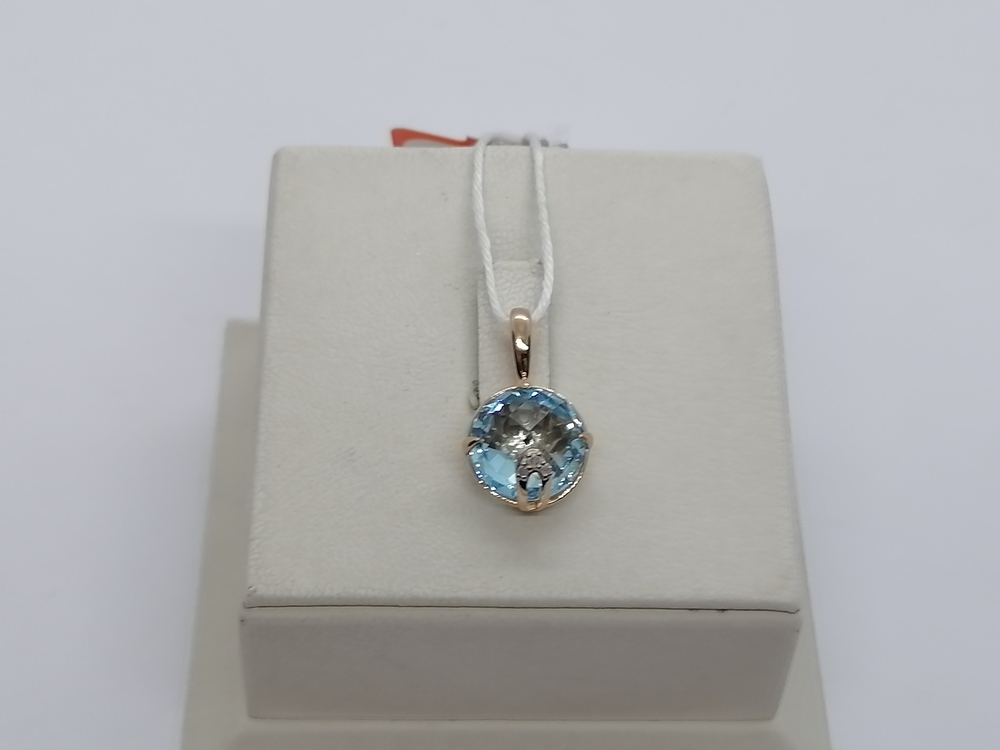 ПОДКМИ585 ПОДВЕСКА С КАМНЯМИ (Au 585)