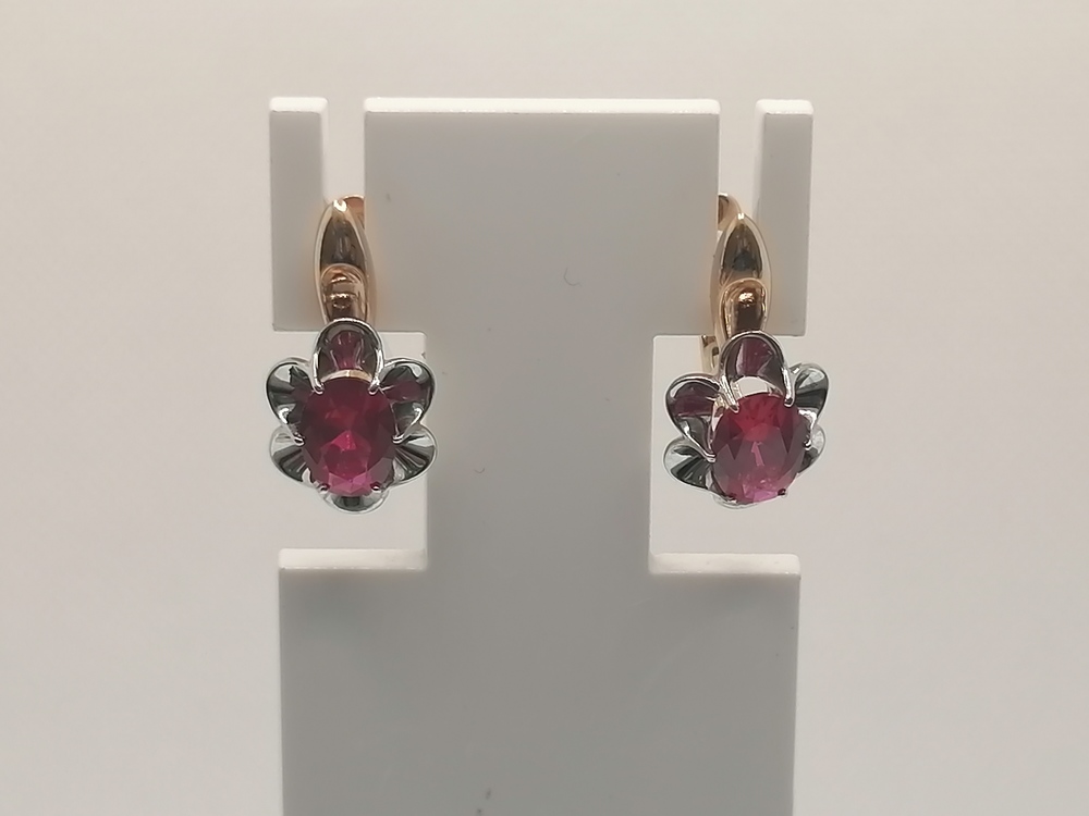 СЕРЬГИ С КАМНЕМ (Au 585)