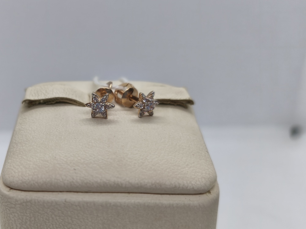 СПУС585 СЕРЬГИ ПУСЕТЫ (Au 585)