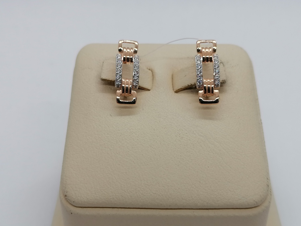 1206554 СЕРЬГИ С КАМНЯМИ (Au 585)