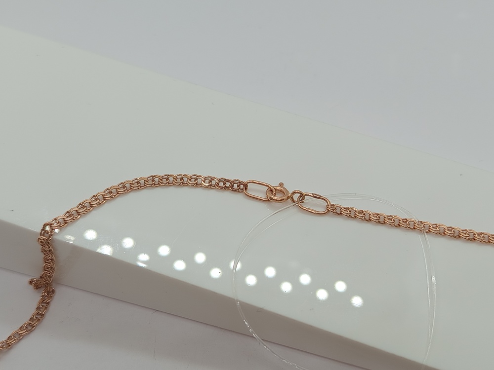 ЦЕПЬ ПУСТОТЕЛАЯ Бисмарк (Au 585)