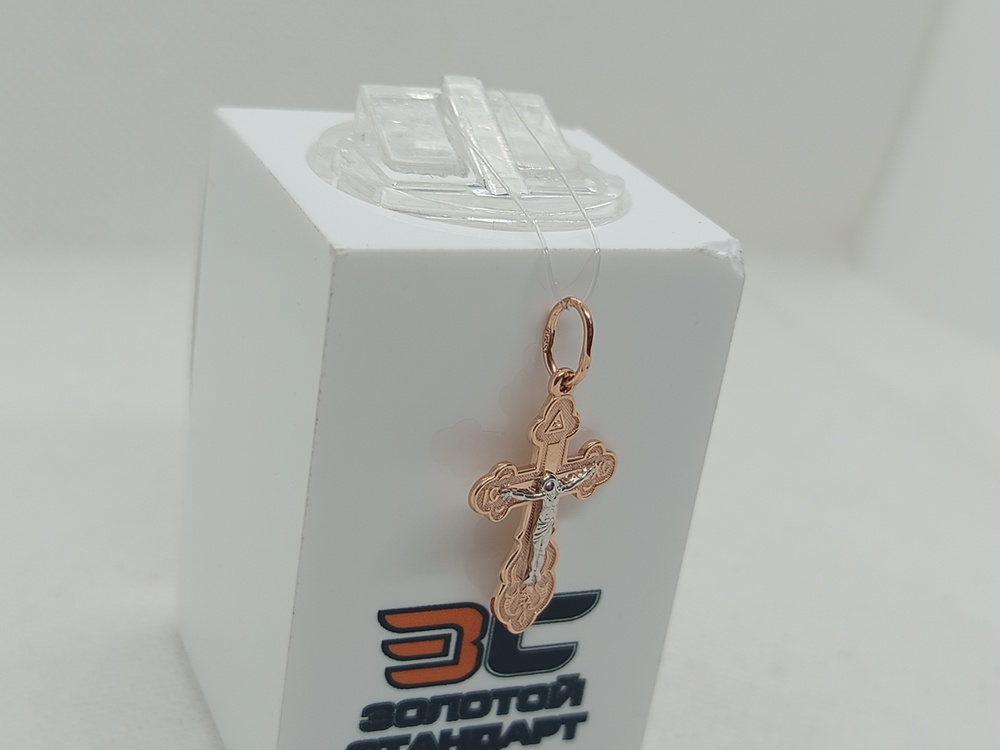 ПОДВЕСКА КРЕСТ без камня (Au 585)