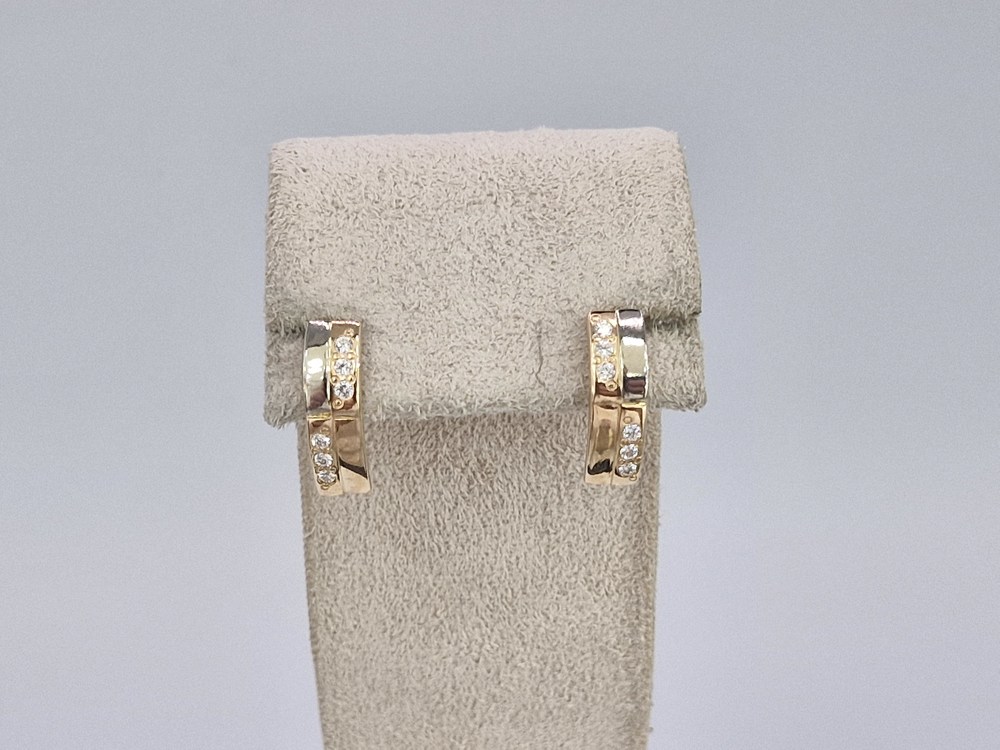 СКМИ585 СЕРЬГИ С КАМНЯМИ (Au 585)