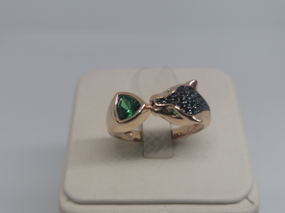 КОЛЬЦО С КАМНЯМИ (Au 585)