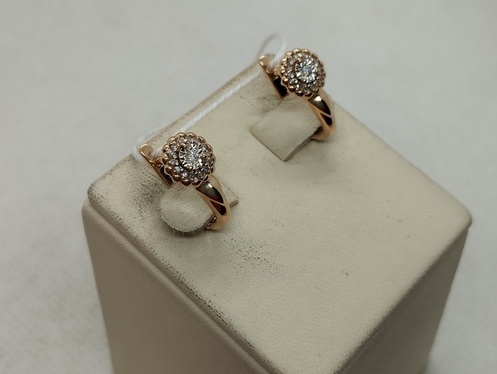 СЕРЬГИ БРИЛЛИАНТ (Au 585)