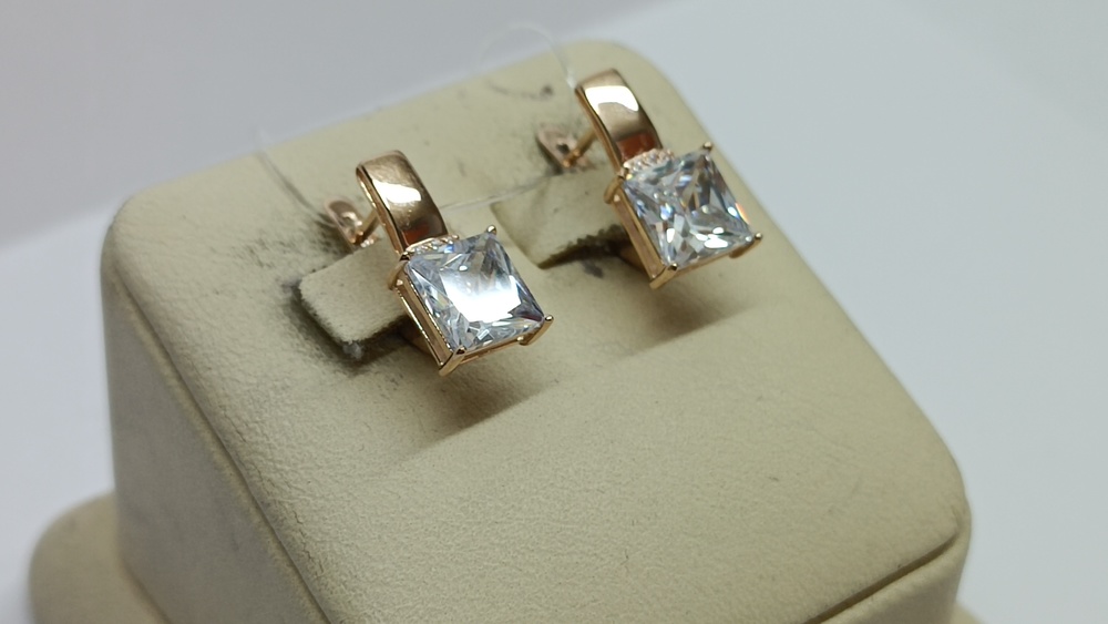 СЕРЬГИ С КАМНЯМИ (Au 585)