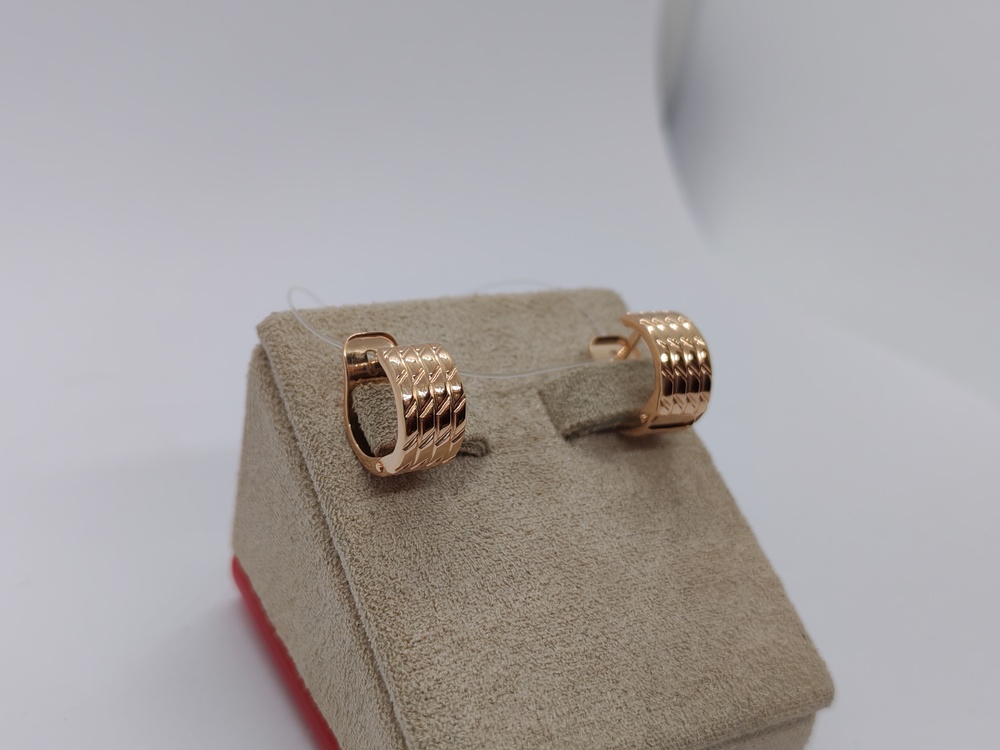 СЕРЬГИ БЕЗ КАМНЯ (Au 585)