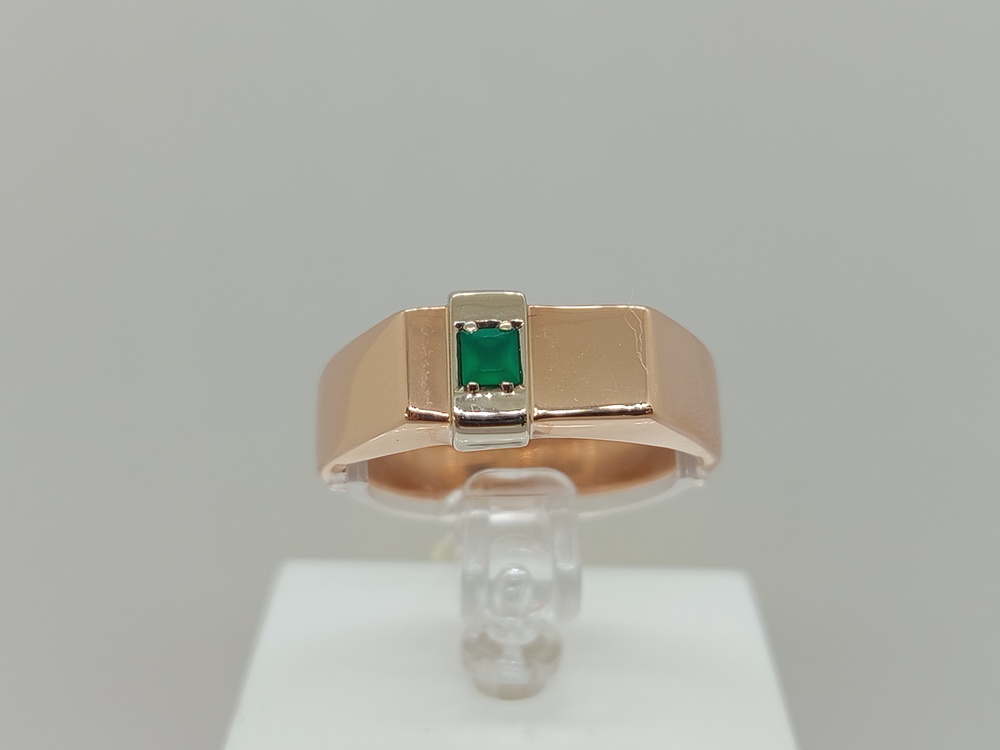 31-0313-О КОЛЬЦО ПЕЧАТКА с камнем (Au 585)