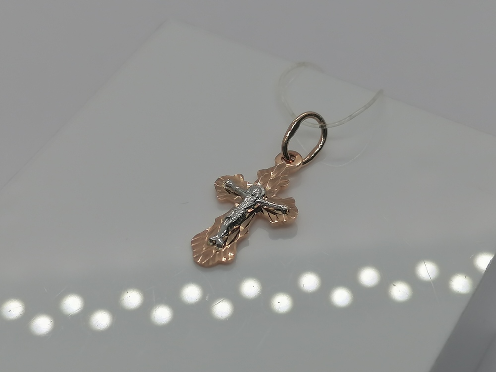 18-0019 ПОДВЕСКА КРЕСТ без камня (Au 585) 18-0019 ПОДВЕСКА КРЕСТ без камня (Au 585)