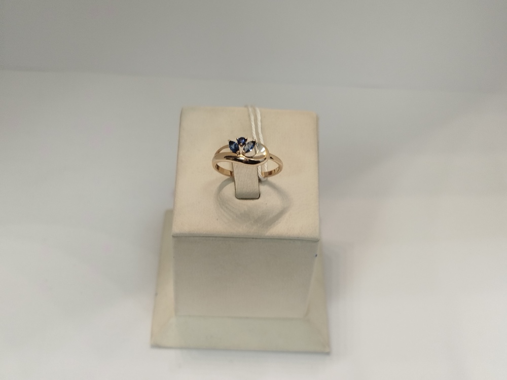 КОЛЬЦО С КАМНЯМИ (Au 585)